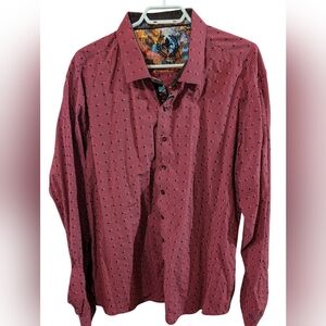 Au Noir Men's Pink And Black Checkered Shirt